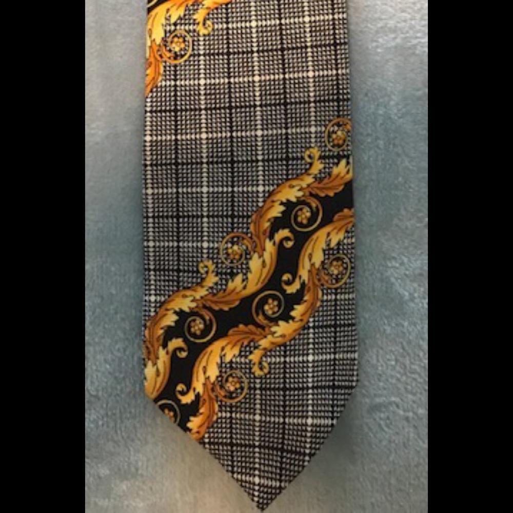 Versace Black & Gold Tie